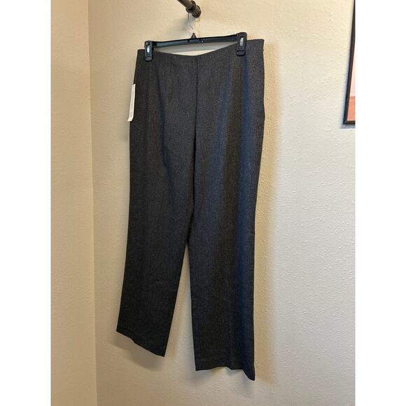 NWT Coldwater Creek Classic Holly Tweed size 14 Black Gray Dress Pant $79 MSRP - Picture 3 of 8